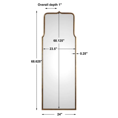 Adelasia Mirror - Gold by Uttermost - View 5