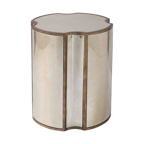 Harlow Mirrored Accent Table - Gold by Uttermost - View 3