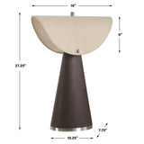 Conover Modern Table Lamp - Dark Brown by Uttermost - View 3