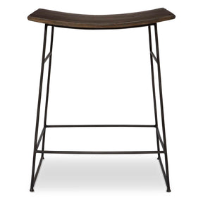 Thura Counter Stool Walnut - Dark Brown by Uttermost - View 1