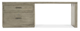 Linville Falls 84" Desk With Lateral File Cabinet - Gray by Hooker Furniture - View 5