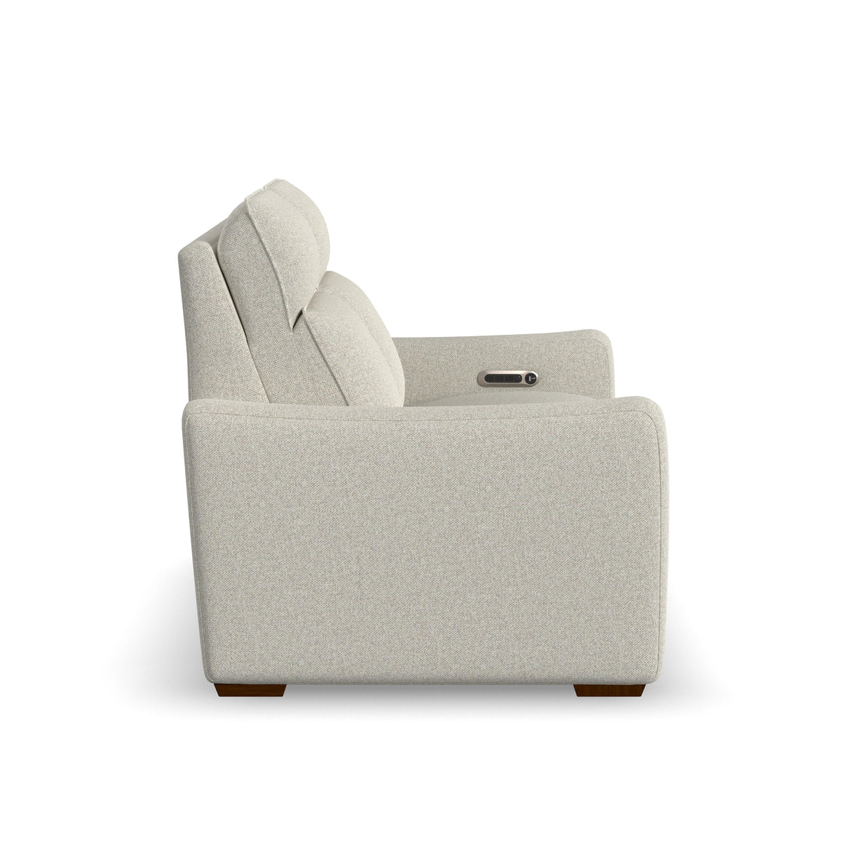 Ava Power Reclining Loveseat With Power Headrest & Lumbar - Light Gray | Flexsteel