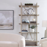 Sway Etagere Soft Gray - Silver by Uttermost - View 2