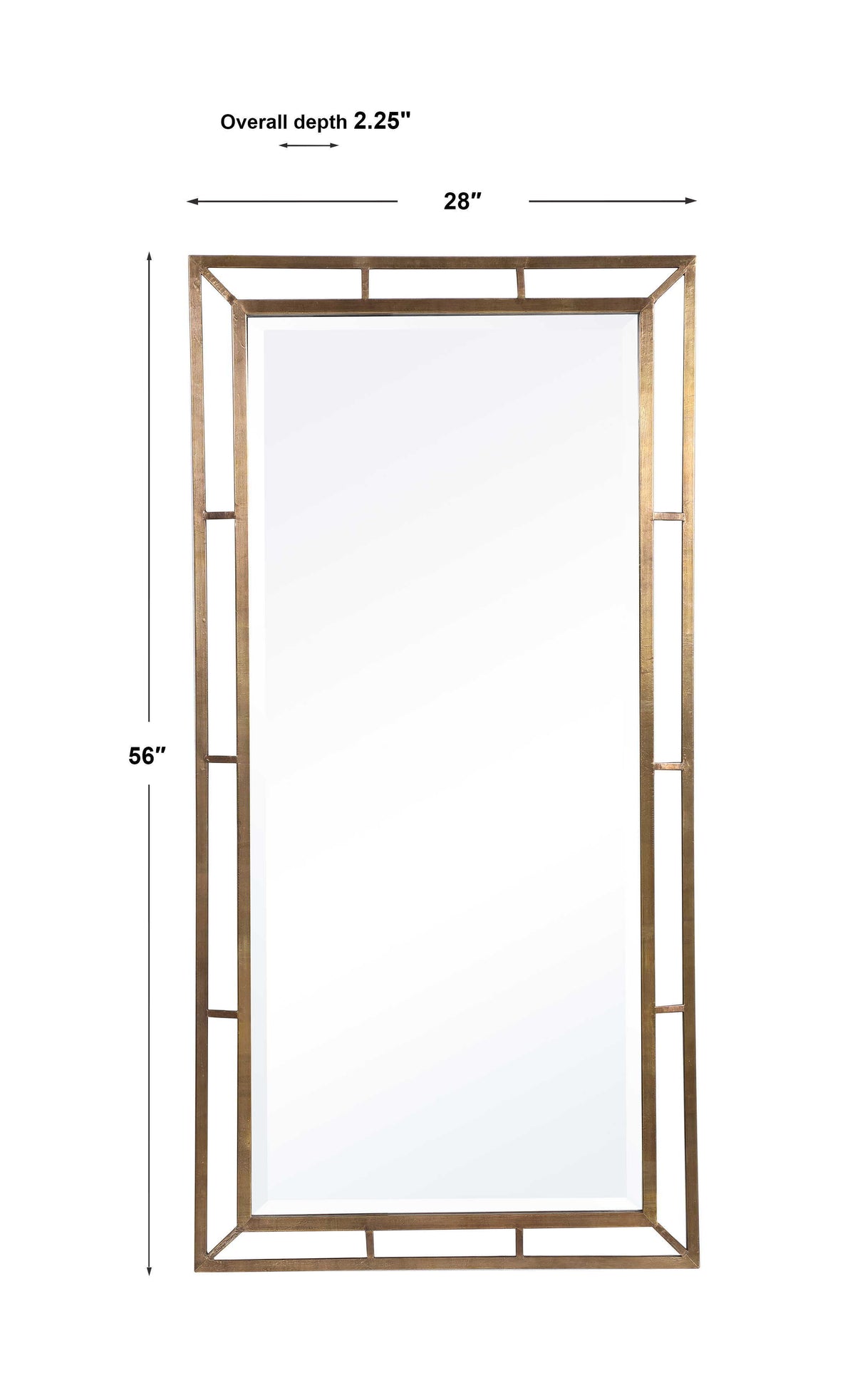 Farrow Copper Industrial Mirror - Gold by Uttermost - View 5