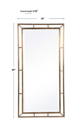 Farrow Copper Industrial Mirror - Gold by Uttermost - View 5