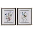 Delicate Flowers Framed Prints (Set of 2) - Green by Uttermost - View 1