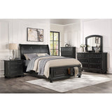 Laurelin Night Stand, Hidden Drawer In Black 1714Bk-4 | Homelegance - Home Elegance USA