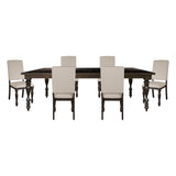 Begonia 7 Piece Dining Room Set In Grayish Brown 1718Gy-90-7Set | Homelegance - sold by Home Elegance USA