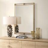 Ripoll Mirror Antique Brass - Gold by Uttermost - View 3