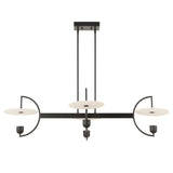 Kyoto 4 Light Linear LED Chandelier - Black by Uttermost - View 10
