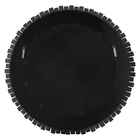 Circle Of Piers Round Mirror - Black by Uttermost - View 6