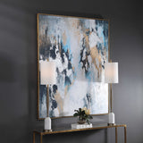 Stormy Seas Seas Hand Painted Canvas - Blue by Uttermost - View 5