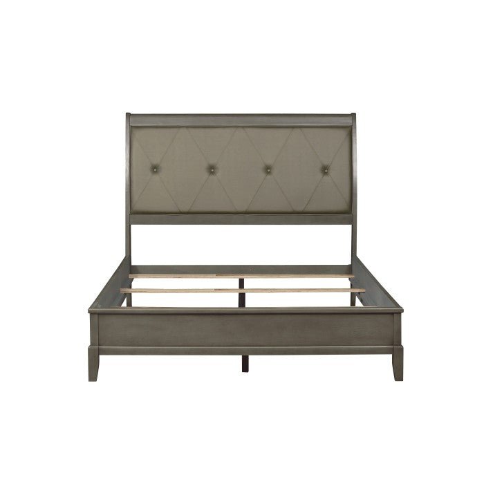 Cotterill Gray Eastern King Panel Bed 1730Kgy - 1Ek | Homelegance - 1730KGY - 1EK - Home Elegance USA - 3