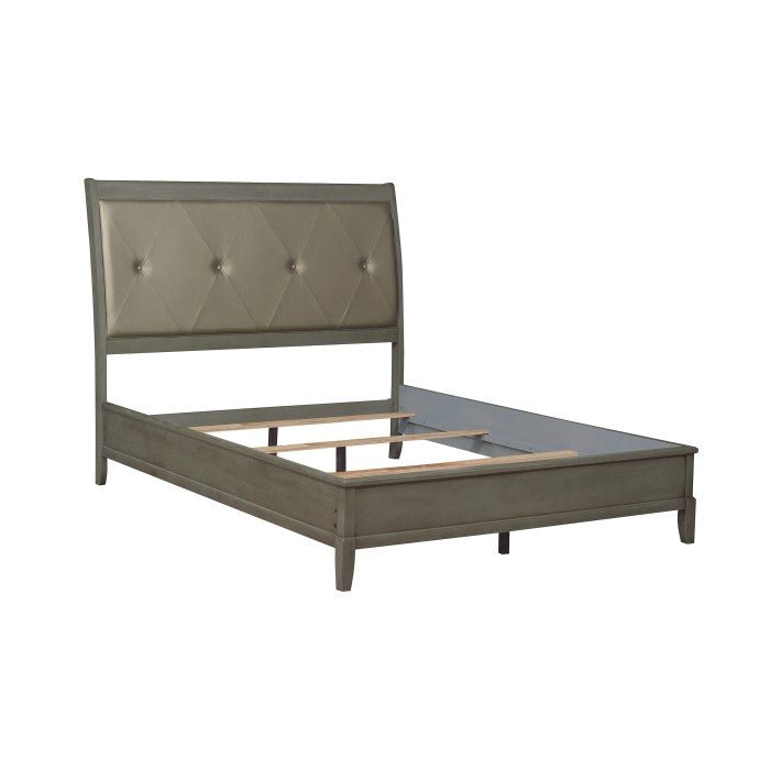 Cotterill Gray Eastern King Panel Bed 1730Kgy - 1Ek | Homelegance - 1730KGY - 1EK - Home Elegance USA - 4