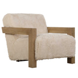 Jackson Sheepskin Accent Chair - Light Brown by Uttermost - View 4