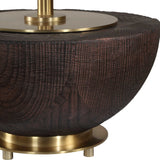 Kalo Semi-Circular Table Lamp - Dark Brown by Uttermost - View 5