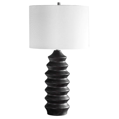 Mendocino Modern Table Lamp - Black / White by Uttermost - View 4