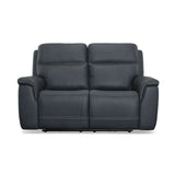 Sawyer Power Reclining Loveseat With Power Headrests, Lumbar - Marine | Flexsteel