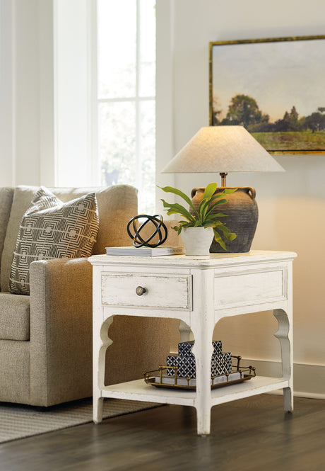 Americana End Table - White by Hooker Furniture - View 2