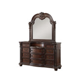 Cavalier Dark Cherry 5 Piece Queen Sleigh Bedroom Set 1757 - 1 - 5 | Homelegance - 1757 - 1 - 5 - Home Elegance USA - 4