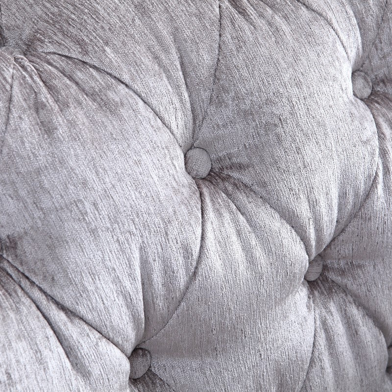 Alexandrina Grey Tufted Velvet Sofa - View Image 1
