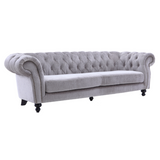 Alexandrina Grey Tufted Velvet Sofa - View Image 1