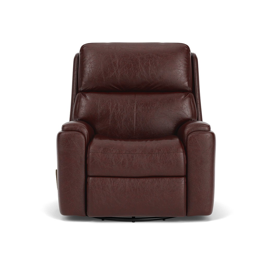 Rio Transitional Leather Swivel Gliding Recliner | Flexsteel