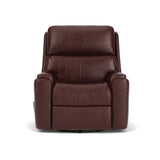Rio Transitional Leather Swivel Gliding Recliner | Flexsteel