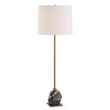 Rowland Panda Marble Buffet Lamp Black / Brass - Black / Gold by Uttermost - View 1