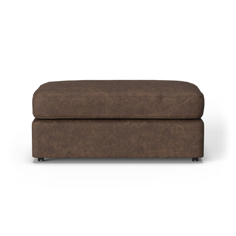 Vail Leather Cocktail Ottoman | Flexsteel