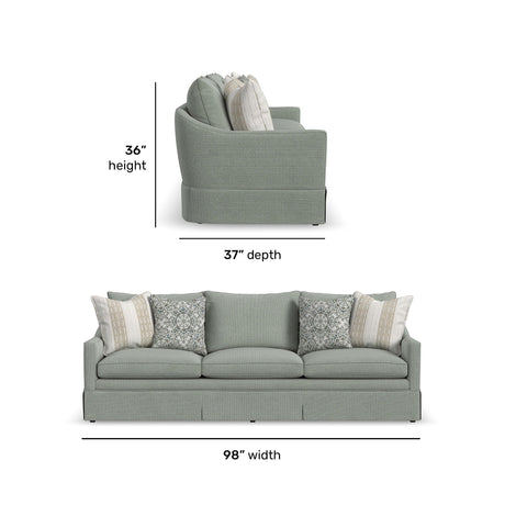 Eleanora Large Three-Cushion Sofa | Flexsteel