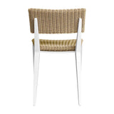 Calbas Outdoor Dining Chair White / Woodtone - White / Light Brown by Uttermost - View 6