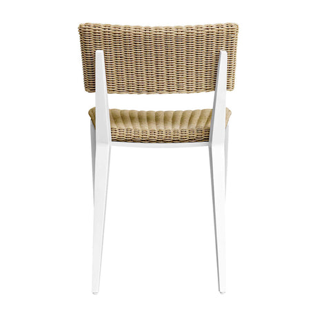 Calbas Outdoor Dining Chair White / Woodtone - White / Light Brown by Uttermost - View 6