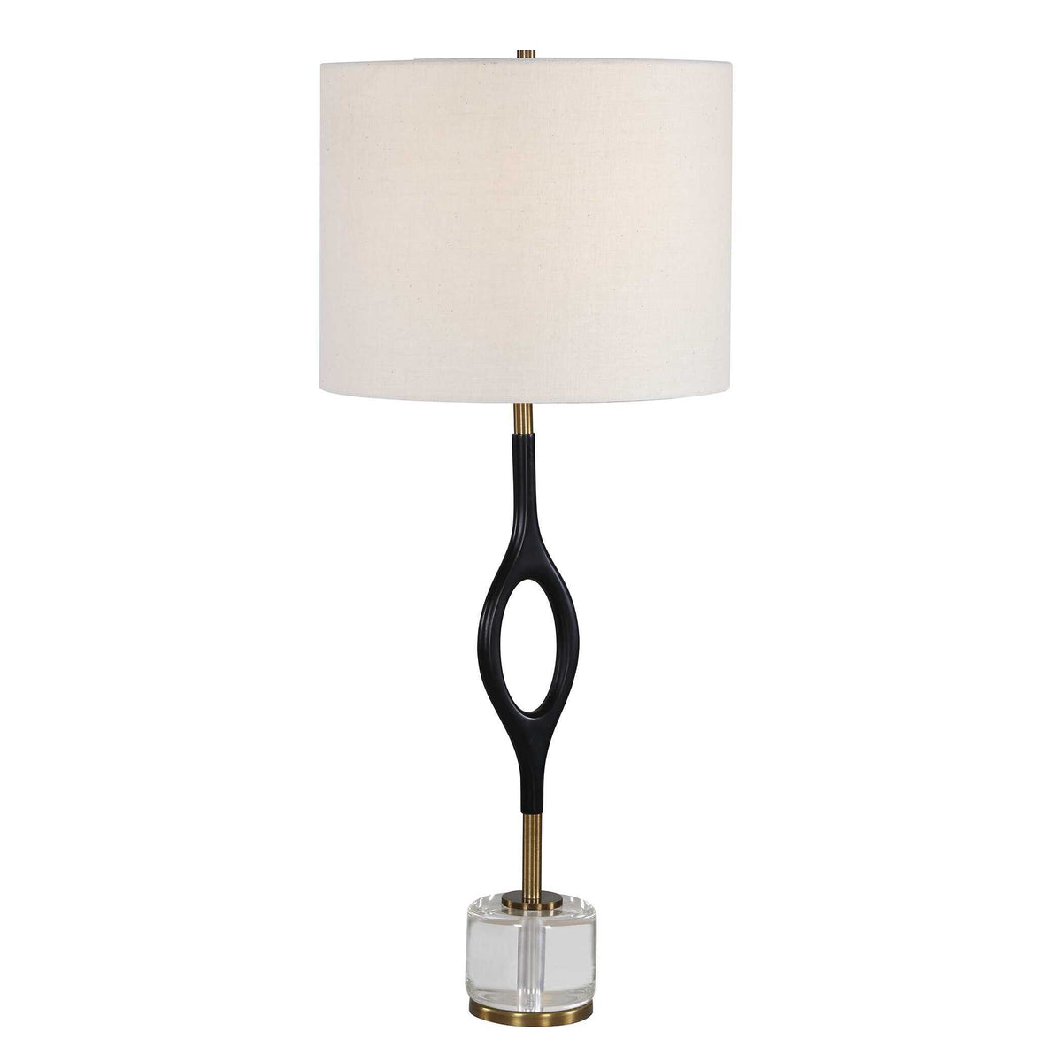 Maryam Cordless Led Buffet Lamp Black / Bronze - Black / White by Uttermost - View 5