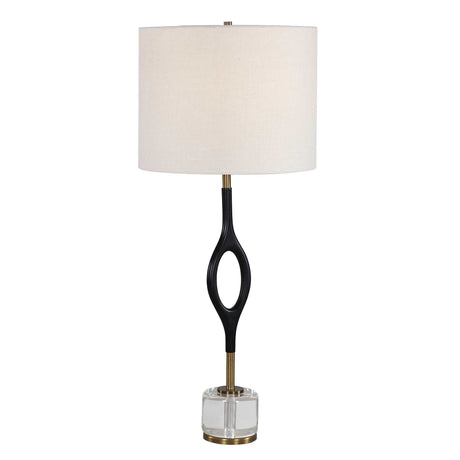 Maryam Cordless Led Buffet Lamp Black / Bronze - Black / White by Uttermost - View 5
