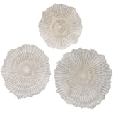 Ocean Gems Wall Decor (Set of 3) Ivory - Beige by Uttermost - View 4