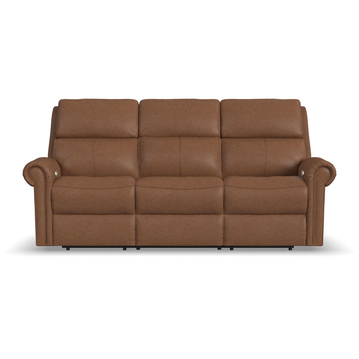 Bernard Power Reclining Sofa With Console, Power Headrests & Lumbar | Flexsteel