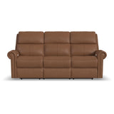 Bernard Power Reclining Sofa With Console, Power Headrests & Lumbar | Flexsteel