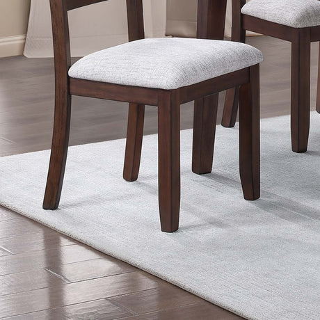 Contemporary Style 6pc Dining Set Walnut Dining Table w Storage Ladder Back 4x Side Chairs Bench Dining Room - sold by Home Elegance USA