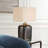 Quentin Table Lamp Dark Bronze - Bronze / White by Uttermost - View 2