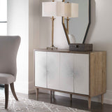 Dani 4 Door Cabinet - White / Light Brown by Uttermost - View 8