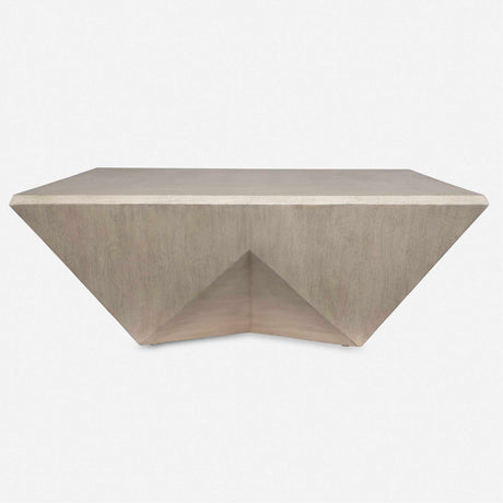 Collins Modern Coffee Table - Light Gray by Uttermost - View 2
