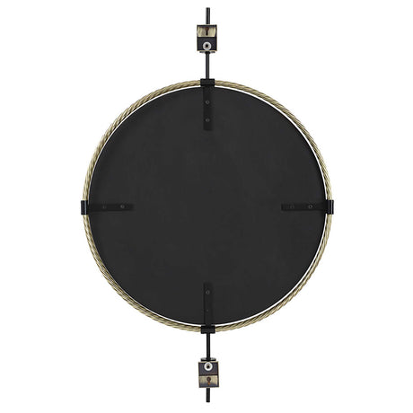 Guardrail Round Mirror - Gold by Uttermost - View 7