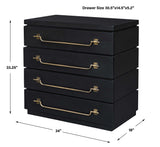 Halifax Mahogany Accent Chest - Black by Uttermost - View 9
