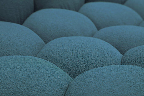 Divani Casa Yolonda - Modern Curved Dark Teal Fabric Sofa Set - sold by Home Elegance USA