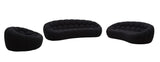 Divani Casa Yolonda - Modern Curved Black Fabric Sofa Set | VIG - Home Elegance USA