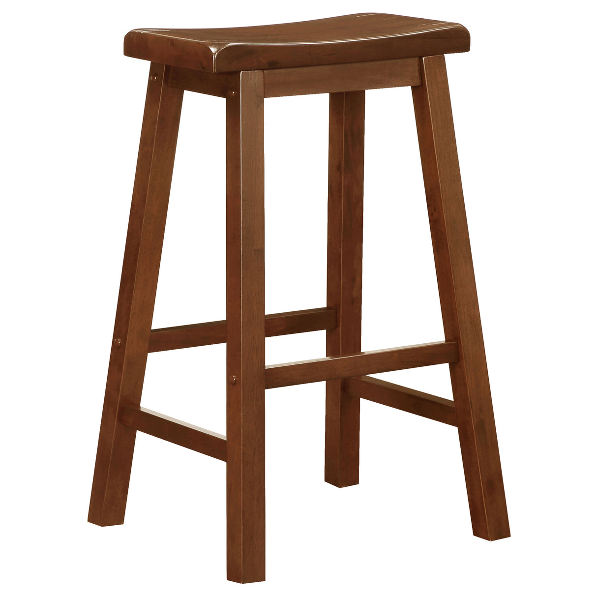 Bar Stool - Durant Wooden Bar Stools Chestnut (Set of 2)