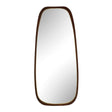 Zachari Asymmetrical Tall Mirror Gold / Woodtone - Dark Brown by Uttermost - View 1