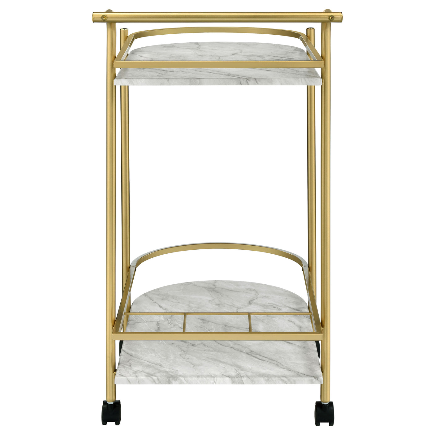 Bar Cart - Desiree 2-tier Bar Cart with Casters Gold