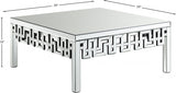 Aria Coffee Table In Mirrored - 412-C | Meridian - sold by Home Elegance USA